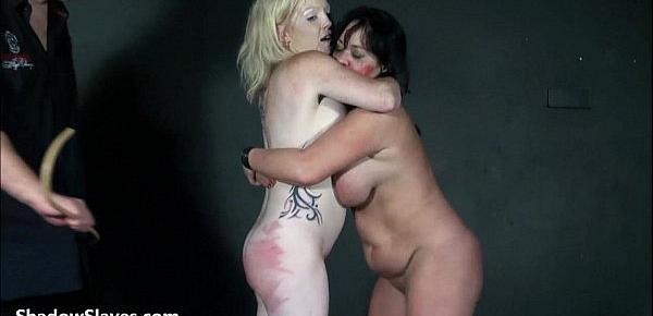  Bizarre sex toys domination and spanking of two bbw slaves in hardcore lesbian h
